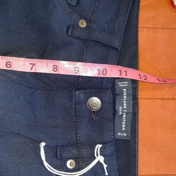 NWOT EVERLANE Slim Fit Uniform men size 31x32 in Blue - Picture 9 of 10